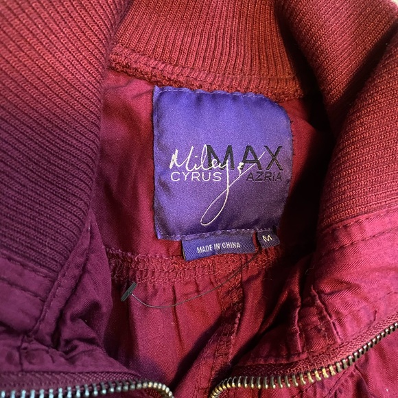 Miley Cyrus Max Azria Maroon Jacket MEDIUM - Picture 2 of 8